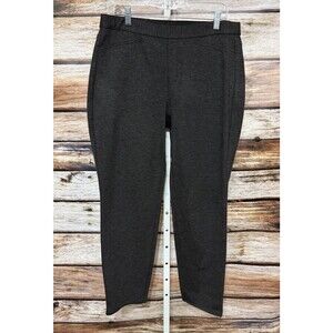 J Jill Women's Size Medium Ponte Slim Leg Pull-On Stretch Pants Gray